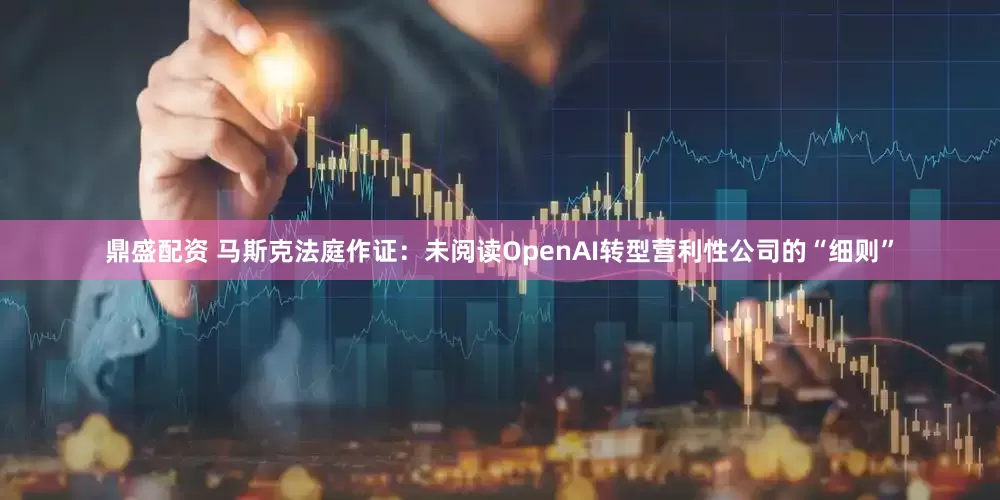 鼎盛配资 马斯克法庭作证：未阅读OpenAI转型营利性公司的“细则”